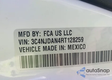 2024 Jeep Compass Sport 4X4 z USA, uszkodzony, nr VIN 3C4NJDAN4RT128259